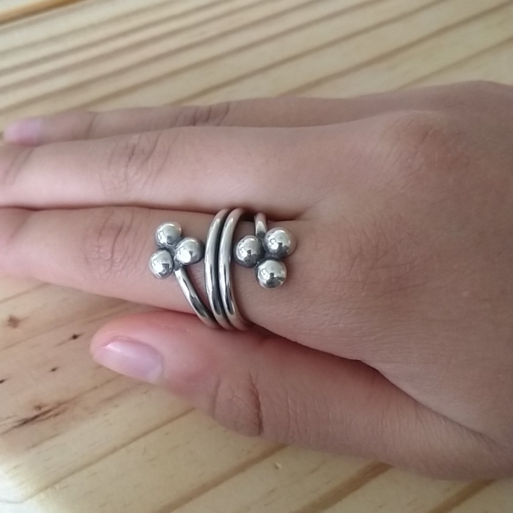 Genuine Solid Silver Ring - image 2
